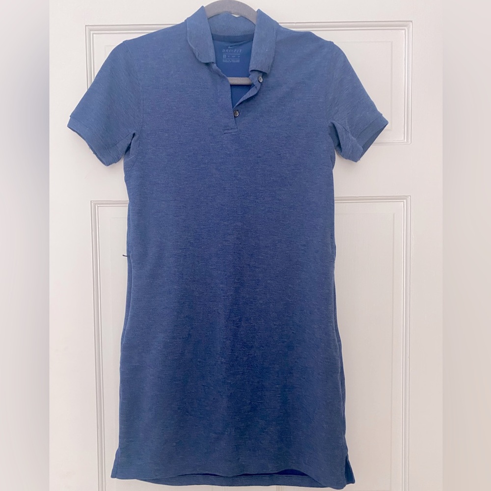 Nike dri fit blue polo golf or tennis dress Sz XS